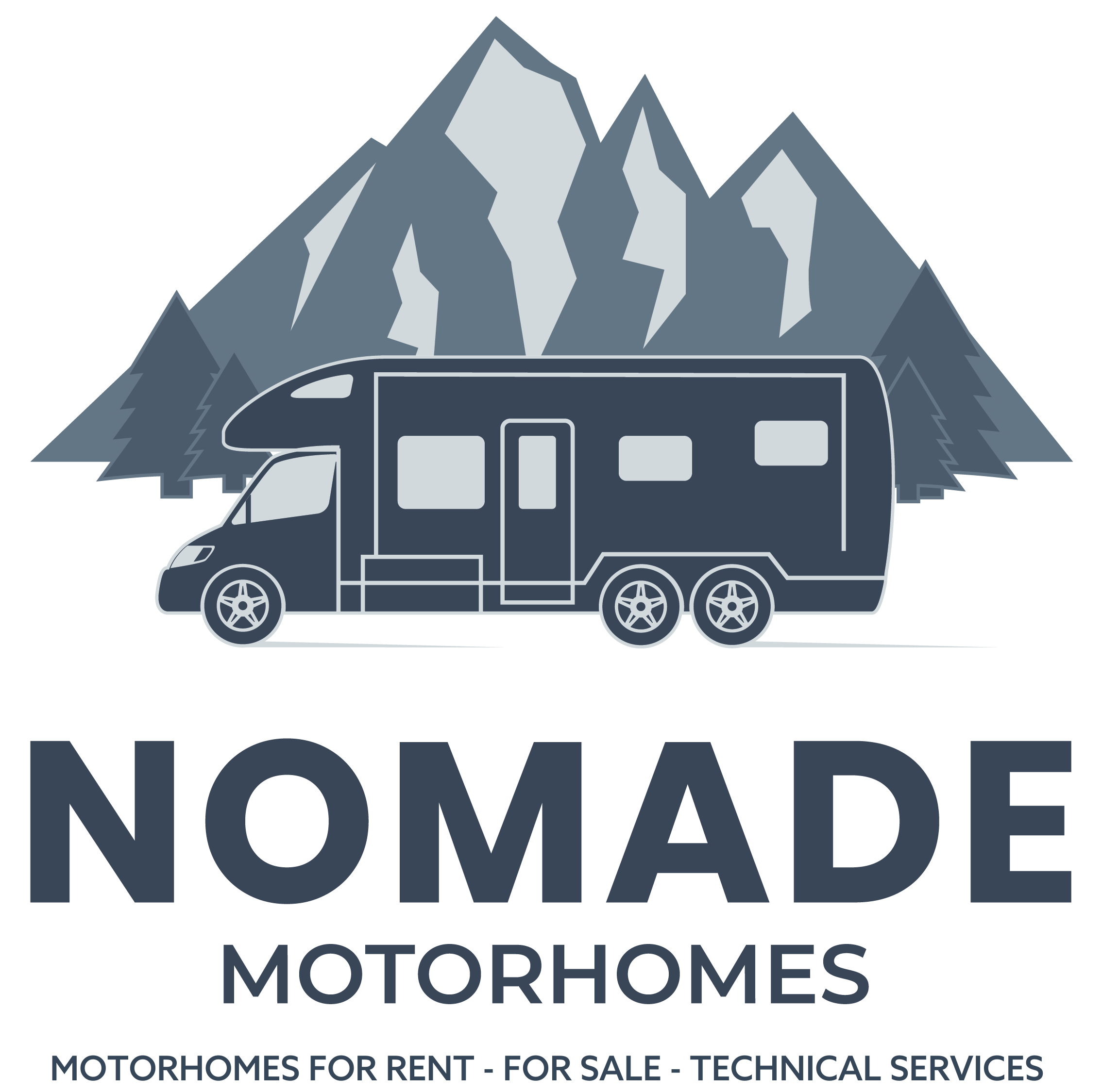 Logo Nomade Services Bleu Carré